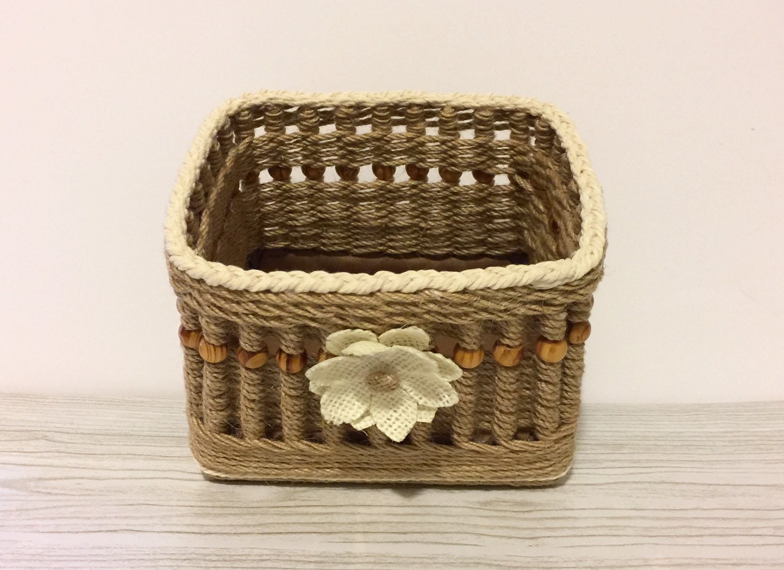 Rope Basket Woven Basket Cotton Rope Basket Jute Basket Eco Friendly ...