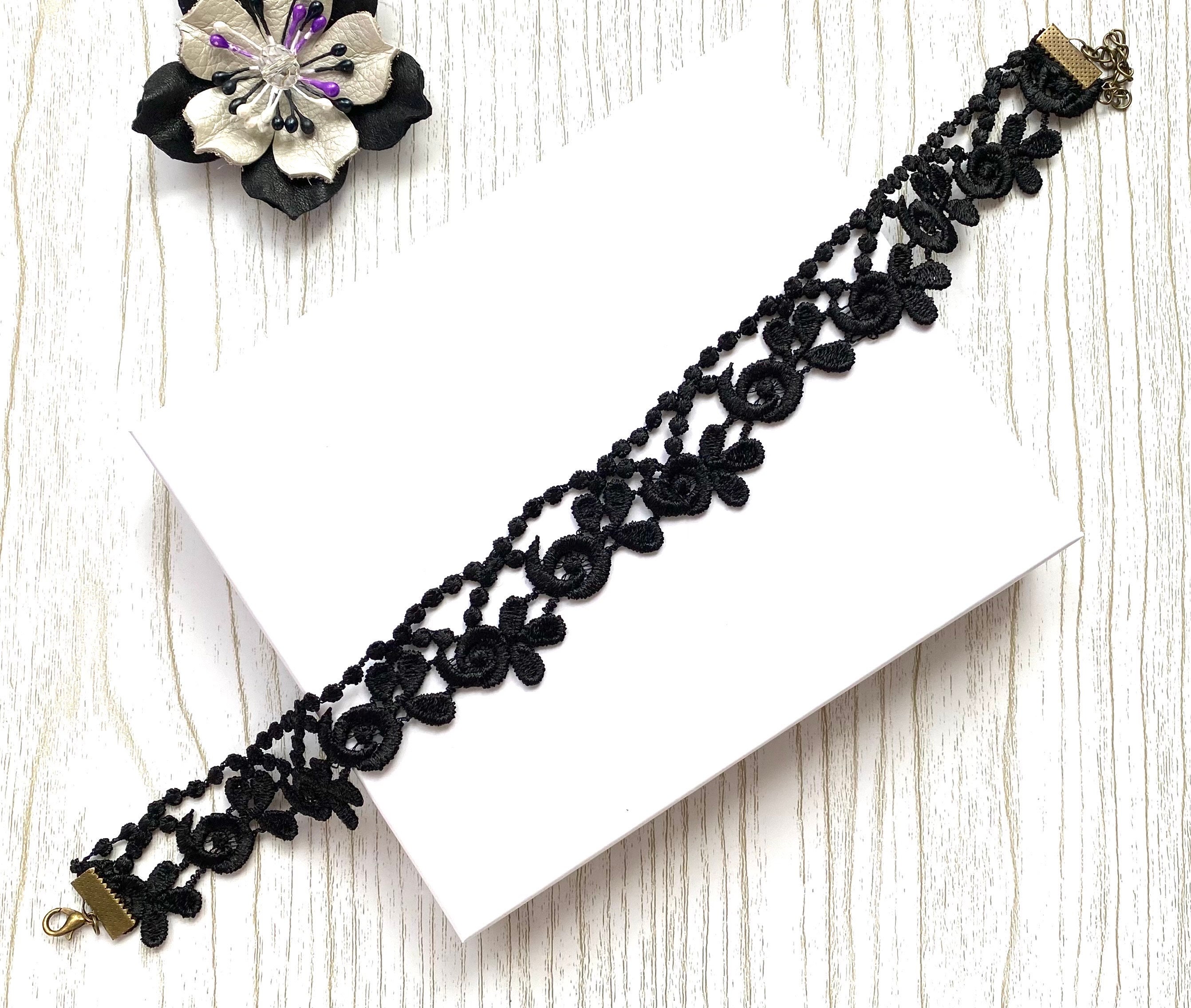Black Lace Choker: Victorian Gothic Collar Necklace - Etsy