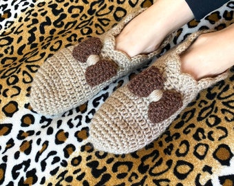 Crochet slippers Slippers women Warm slippers House slippers Cute slippers Knitted slippers Unisex slippers