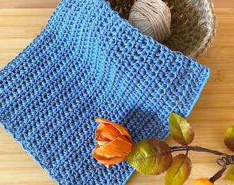 Crocheted Cotton Washcloth: Handmade Kitchen Dishcloth, Zero Waste