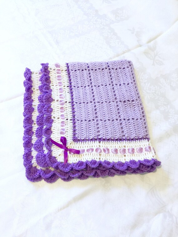 lavender baby blanket