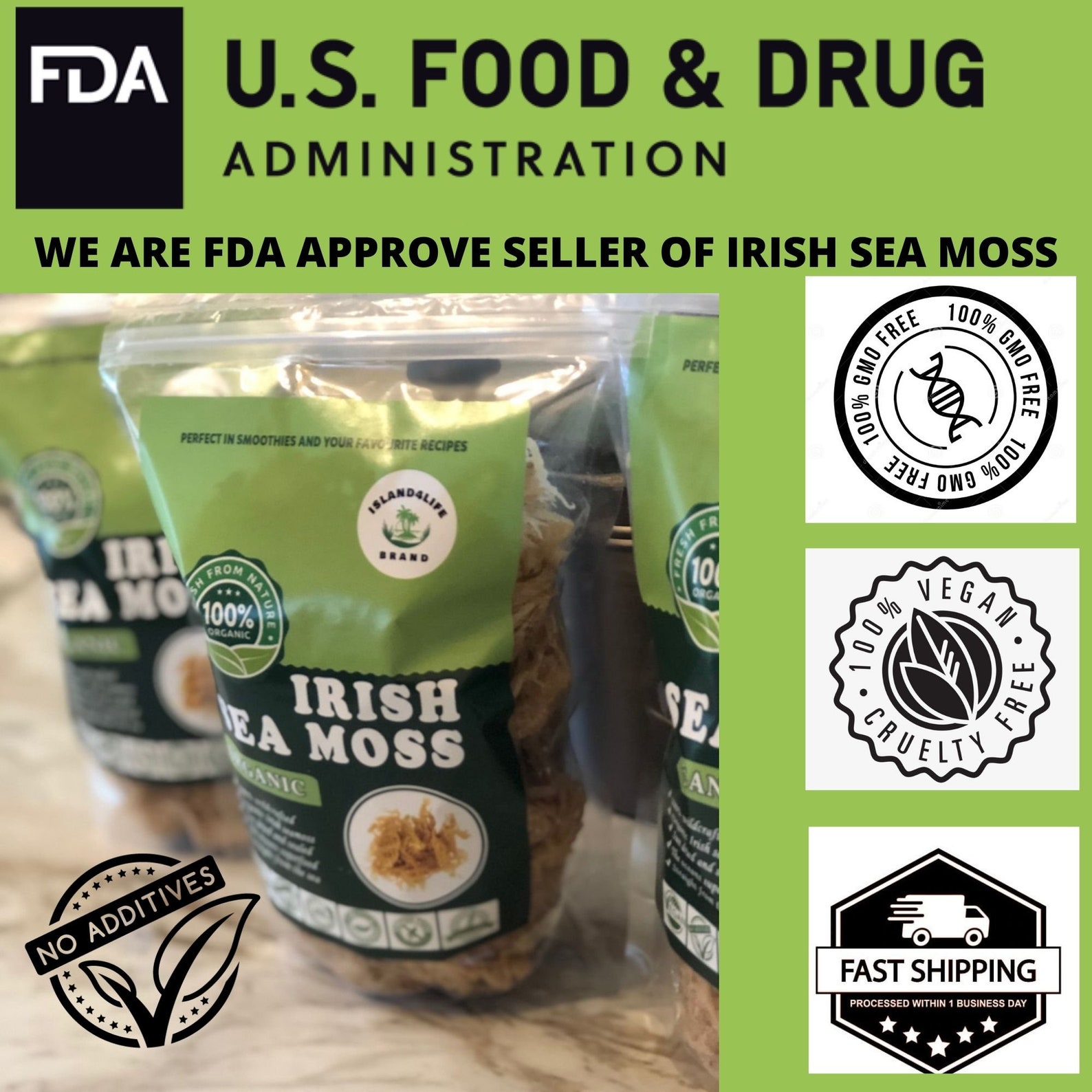 5 Lb Sea Moss Business Start up Lot 100 Raw Irish Moss Etsy