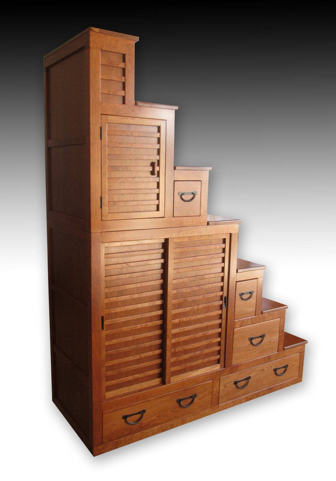 Japanese Furniture, Step Tansu Kaidan Chest Etsy