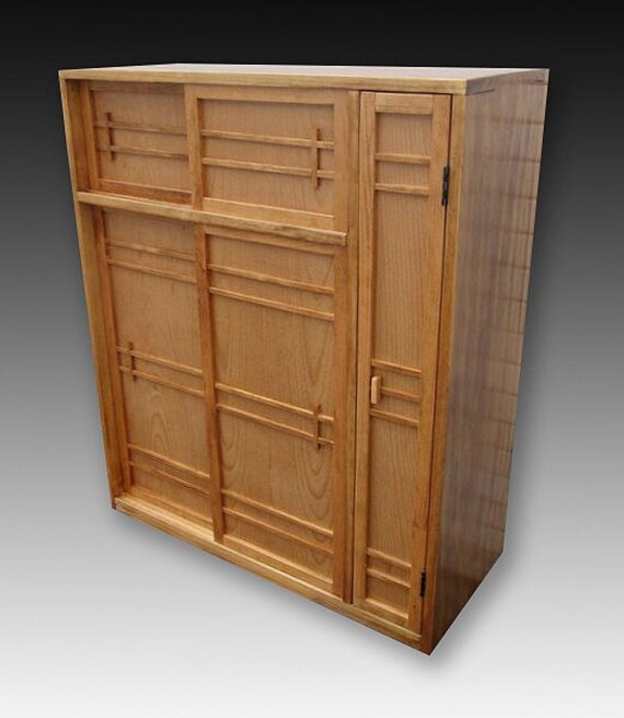 Japanese Furniture, Shoe Storage Cabinet, Getabako Tansu Chest 