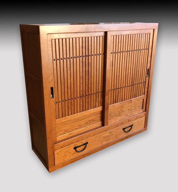 Japanese Furniture, Shoe Cabinet or Getabako, Nara Collection 