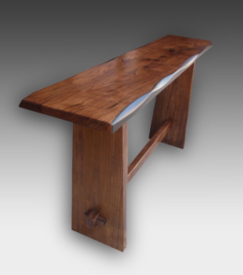 Japanese Kyoto Style Console Table Walnut Image 0