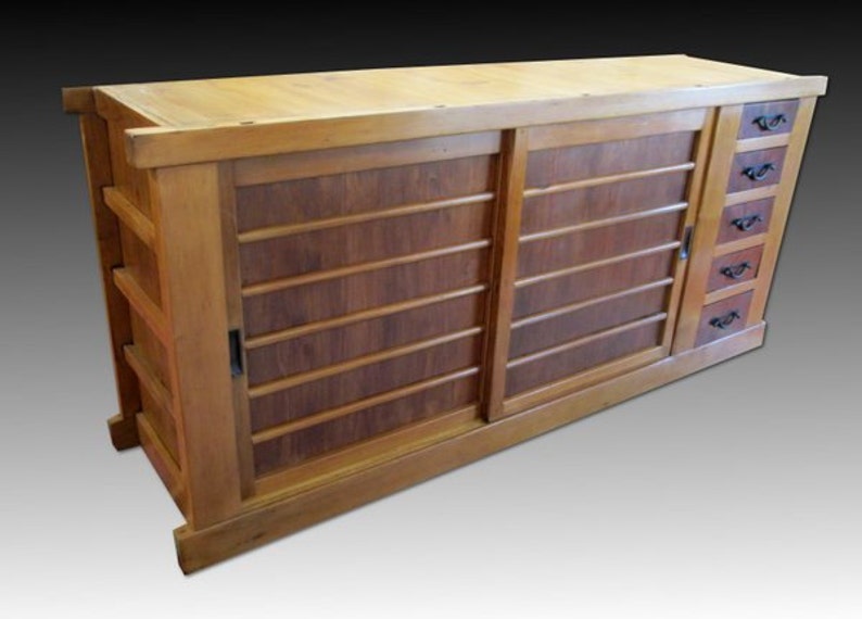 Muebles japoneses Gabinete de cocina Tansu Cofre de | Etsy