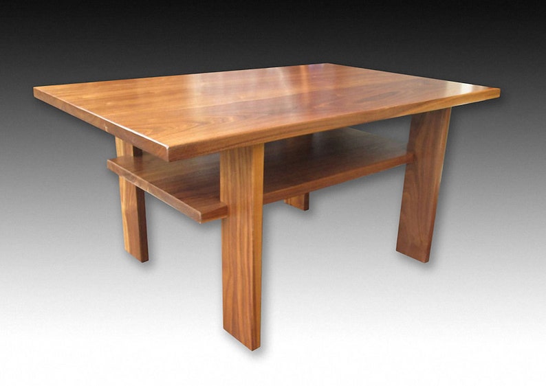 Japanese Style Walnut Coffee Table Image 0