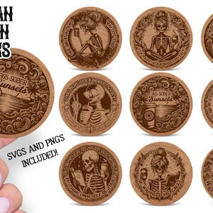 Schone en sobere laser-svg-set| Hersteltokens| Sobere munten| Twaalfstapmunten| Zakmunten| Herstelsublimatieset