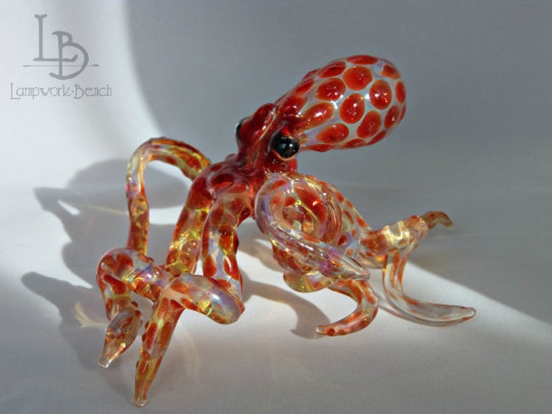 MADE to ORDER Handmade in USA Blown Glass Octopus Glass Etsy