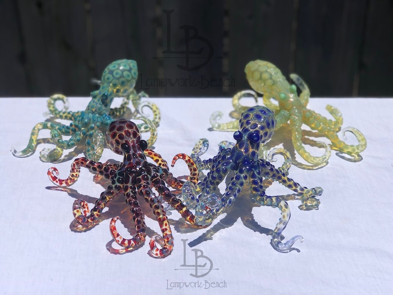 MADE TO ORDER Handmade Blown Glass Octopus Blown Glass Octopus image 0