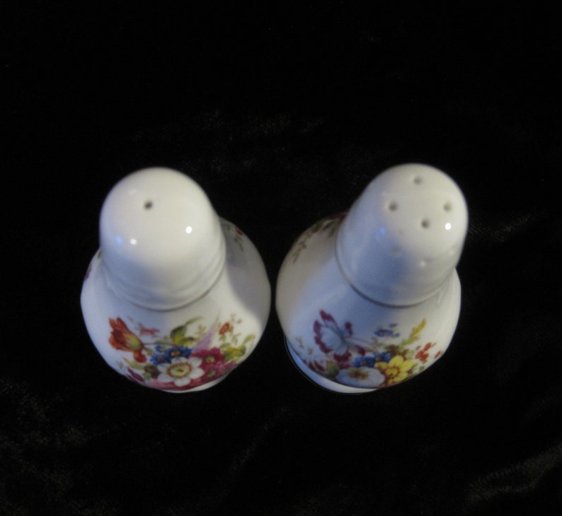 Pattern No Howard Sprays 2991 Hammersley Bone China Salt and Pepper Shakers