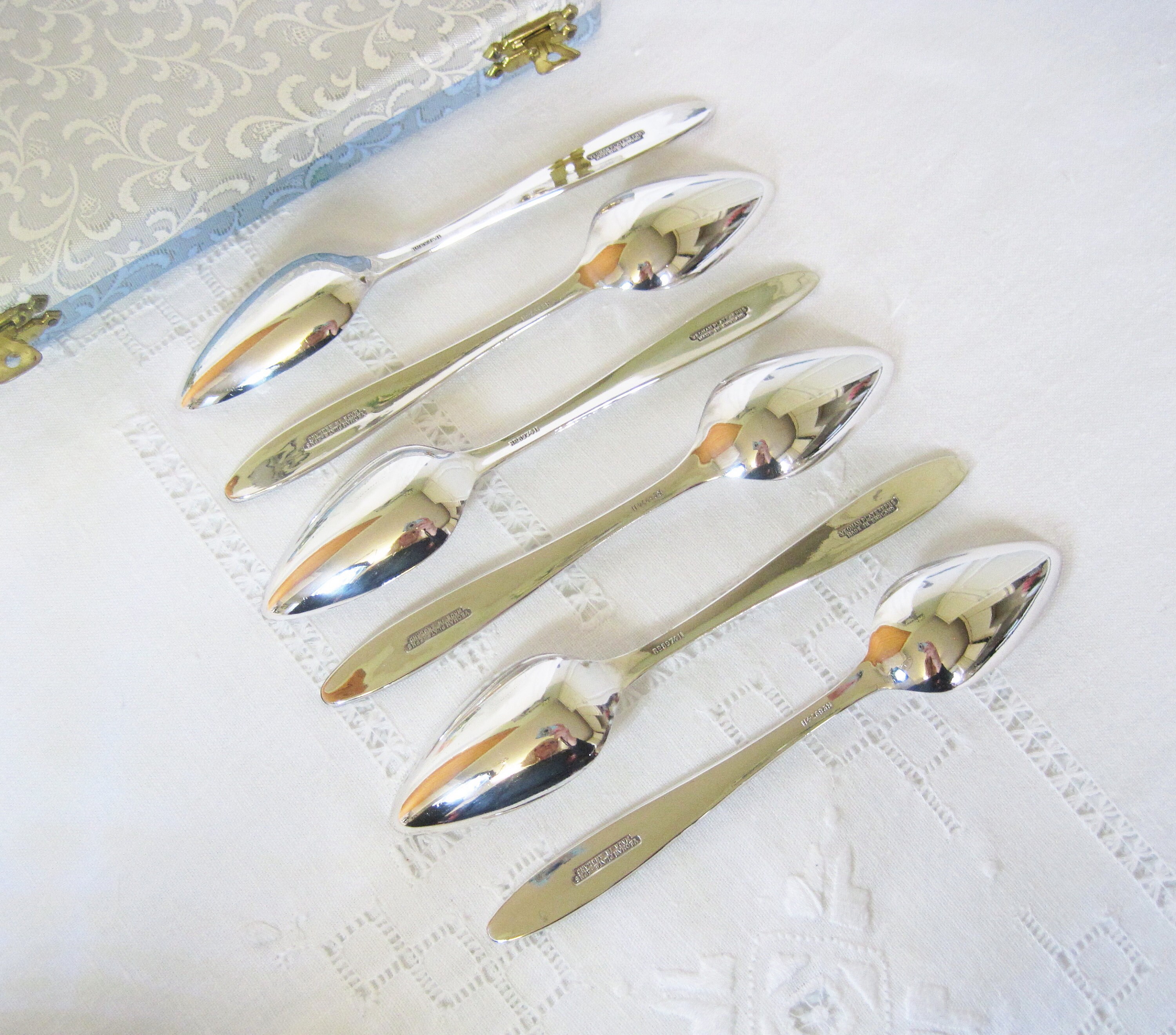 Box of 6 Yeoman Plate EPNS Grapefruit Spoons Etsy
