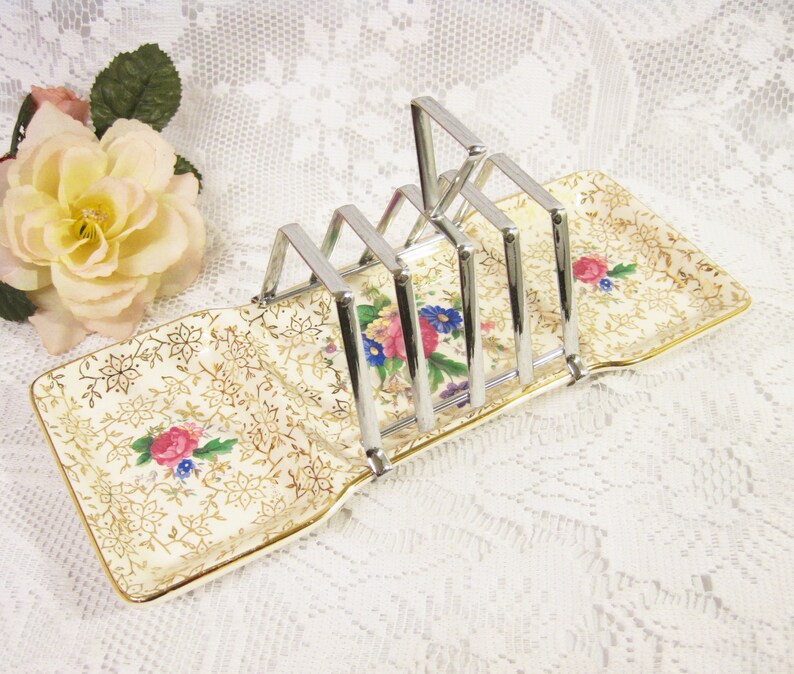 Midwinter Stylecraft 4-Slice Toast Rack Chromium with Ceramic image 0