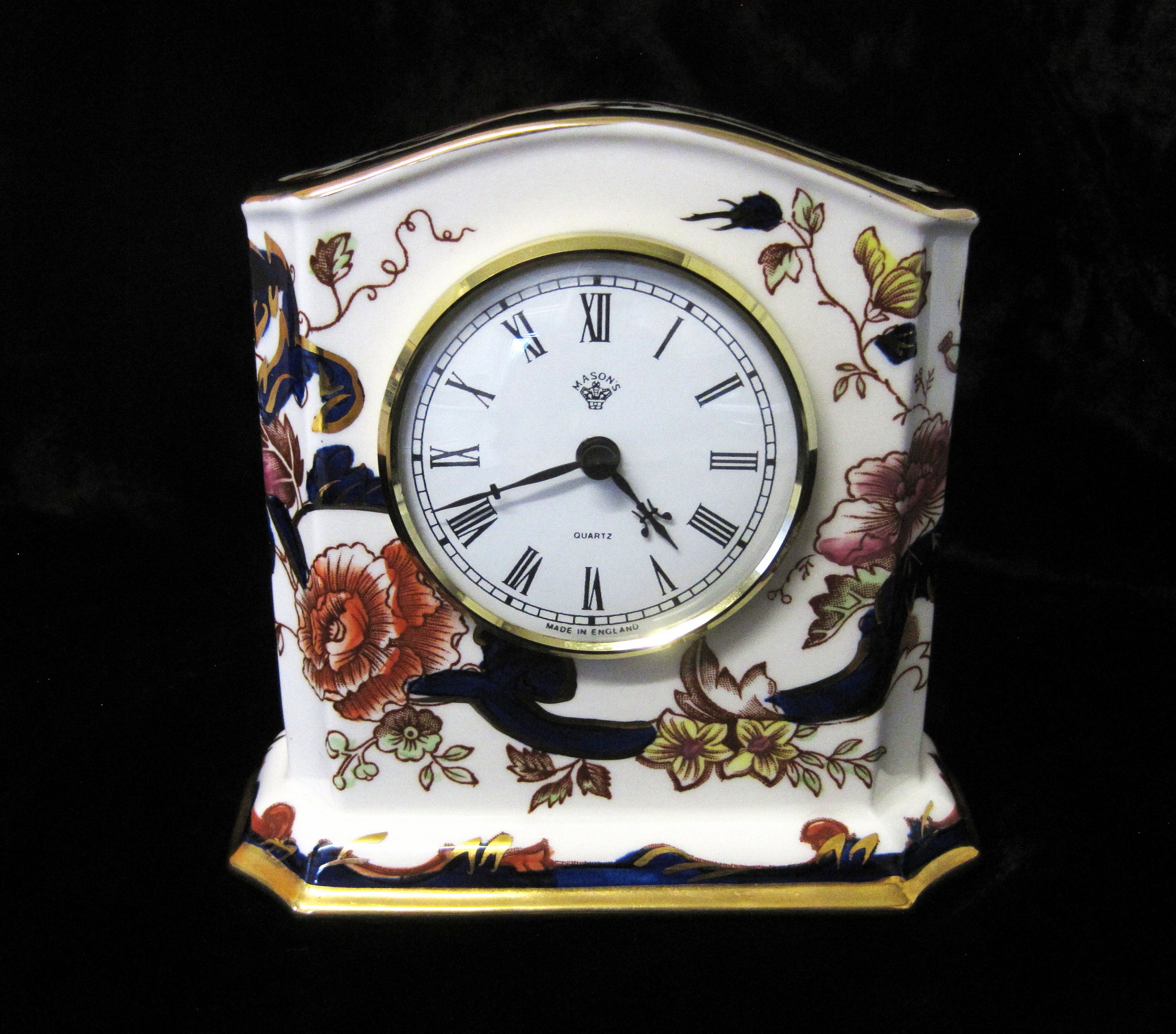 Mason's Ironstone Blue mandalay Mantel Clock - Etsy UK