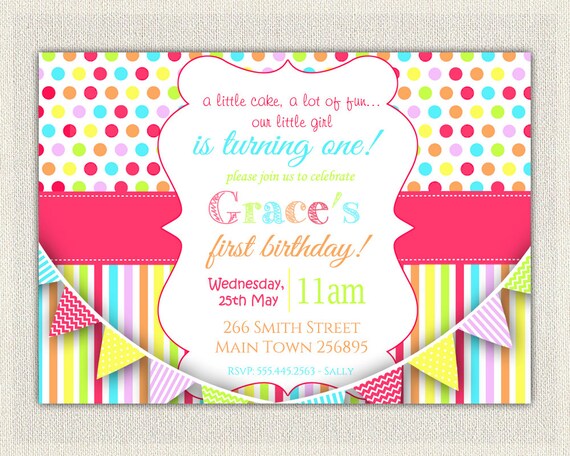 custom personalized birthday invitation