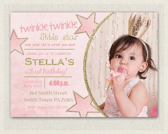 first birthday invitation gold and pink princess invitations etsy first birthday princess invitations