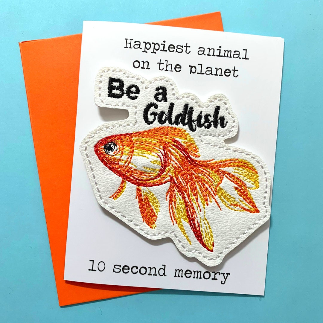 Be a Goldfish Greeting Card & Magnet Ted Lasso Happiest - Etsy Be a Goldfish Greeting Card & Magnet Ted Lasso Happiest - Etsy