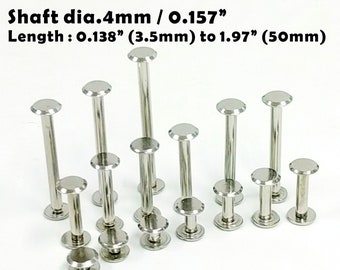 dia.0.157" / dia.4 mm - Viti Chicago, fabbricazione di guaine, cilindro di rilegatura, perno e vite, album
