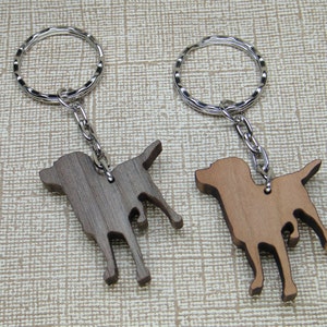 Llavero Labrador Retriever - Llavero Labrador - Llavero Retriever - Regalos Labrador Retriever - Llavero de Perro de Madera