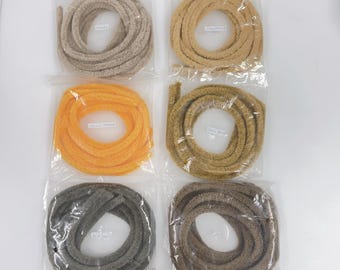 120cm L x 3pcs 9mm Wool Pipe Cleaner - Teddy Moru - Poodle Making - Animals Craft Chenille Stems - Pupply Pipe Cleaner - Moru Dolls