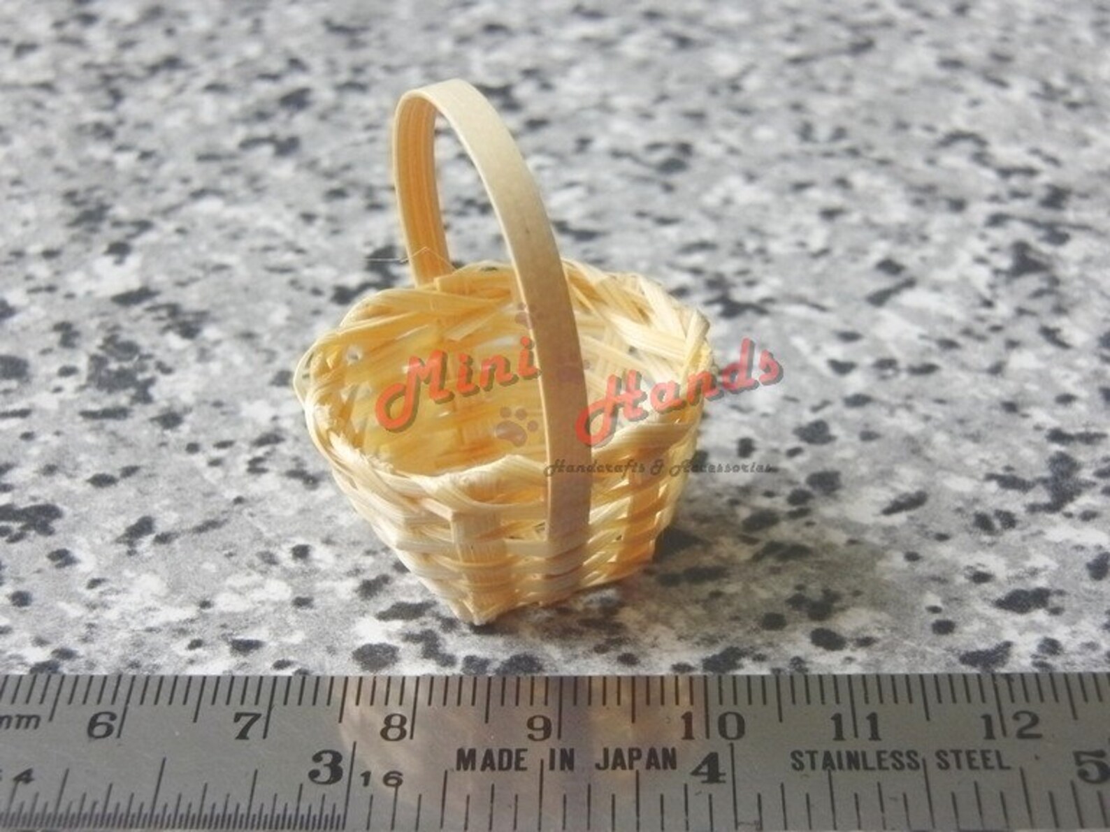 Miniature Basket Vintage Basket Miniature Rattan Basket Etsy