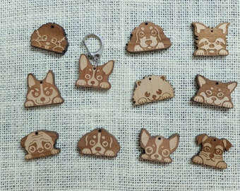 Custom Dog Name Tags (Style A) - Dog Tag - Personalizzato Pets ID Tag - Portachiavi Wood Dog - Personalized Wooden Dog Collar Tag - spedizione gratuita