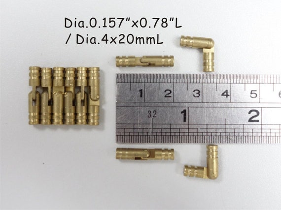 Dia0.157x0.78l /dia.4mmx20mm 10pcs Small Brass Barrel Hinge Wooden Box Hinge  Dollhouse Hinges Miniature Hinges Cabinet Hinges -  Canada