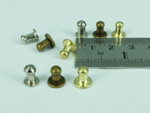 4pcs Miniature Silver Door Knobs 0 19x0 35 Etsy