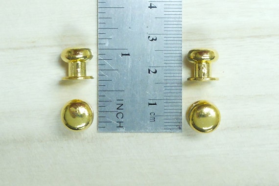 4pcs Small Gold Door Knobs Dia 0 39x0 39h Etsy