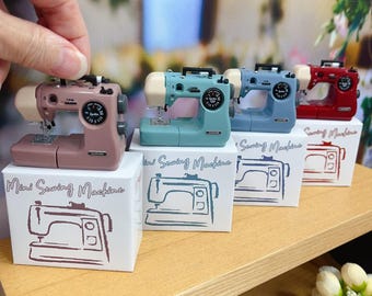 Miniature Sewing Machine - Dollhouse Sewing Machine for BJD Dollhouse - Miniature Collectibles