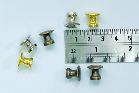 4pcs Small Door Flats Knobs Dia 0 47x0 43h Etsy