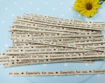 50 pcs 4" L Gift Wrap Especially For You Paper Twist Ties - Gifts Packaging - Wedding Ceremony Decorations - Gifts Wrapping - Food Packaging