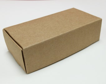 10pcs Kraft Paper Box (4,75 x 2,375 x 1.375") - braun E-Paper-Box - Geschenk-Box - Hochzeit Gunsten Box - Schmuck-Box - Handwerk Verpackung 06