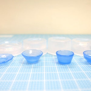 Miniature Plate Mold - Miniature Food Mold - Miniature Dish Mold - Miniature Bowl Mold