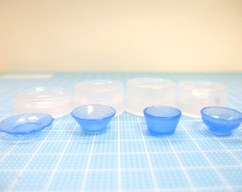 Stampo per piatti in miniatura - Stampo per alimenti in miniatura - Stampo per piatti in miniatura - Stampo per ciotole in miniatura