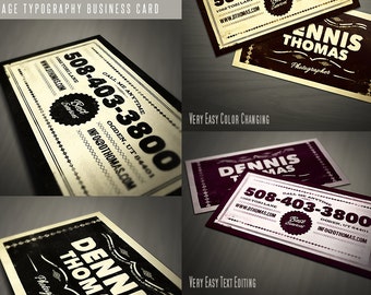 Retro Business Card Template 04
