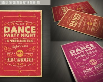 Vintage Style Typography Flyer