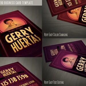 Retro Business Card Template 01
