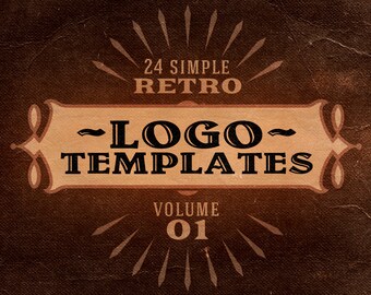 Simple Retro Logo Templates v.1