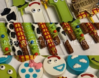 Toy Story Assortment - Chocolate Lollipops, Oreos and Pretzels