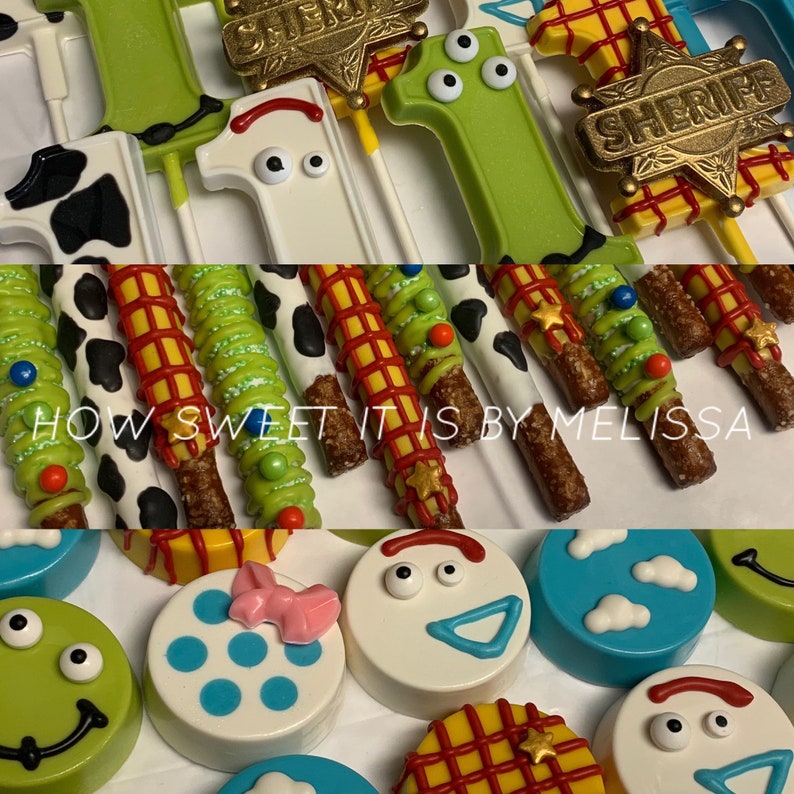 Toy Story Assortment Chocolate Lollipops Oreos and Pretzels Etsy