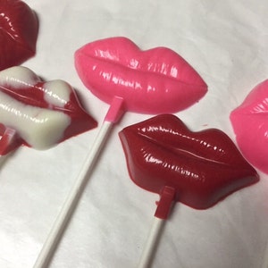 Chocolate Lips Lollipops 1 dozen Valentines Day, Birthday, Bachlorette image 3