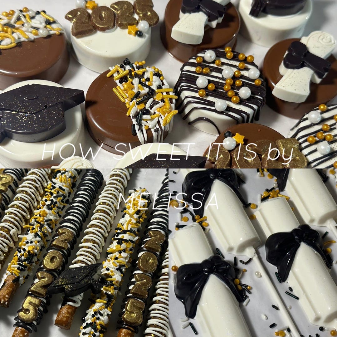 Graduation Assortment- Chocolate Oreos, Pretzels and Diploma Lollipops ...