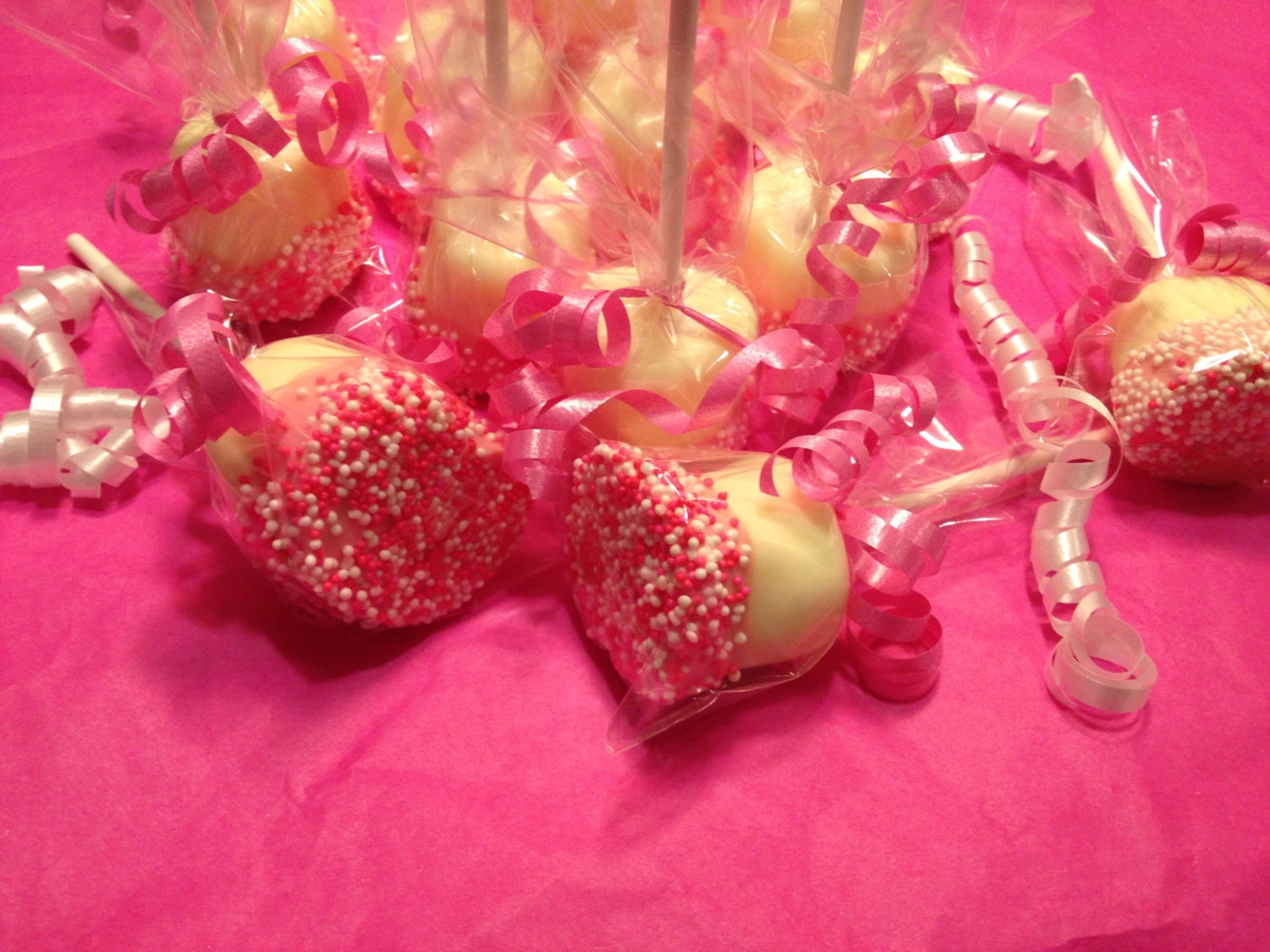 Double Dipped Marshmallow Pops Vanilla 1 dozen Baby Etsy