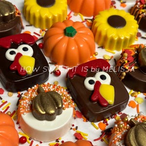 Thanksgiving Assortment Chocolate Covered Double Stuffed Oreos (1 Dozen)