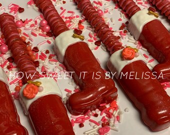 Cupid Boots Chocolate Covered Pretzel Rods - 1 dozen - Valentine’s Day, Love