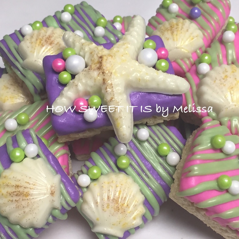 Chocolate Covered Rice Krispie Treats 1 Dozen Birthday Etsy