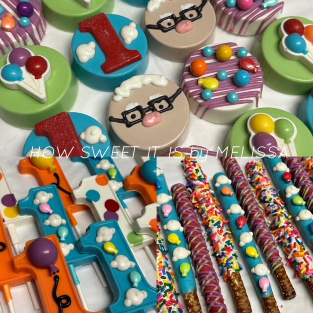 Up Assortment - Chocolate Lollipops, Oreos and Pretzels