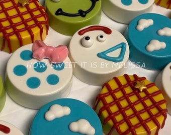 Toy Story Themed Chocolate Covered Oreos
